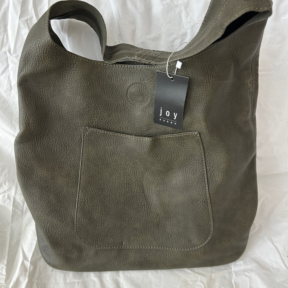 Joy Susan Forest Green Shoulder Bag